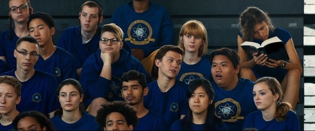 The book that MJ is reading is a novel by Somerset Maugham that tells the story of an orphan boy named Philip who is sent to live with his aunt and uncle, a story that parallels Spider-Man's own story. What's the name of the book?