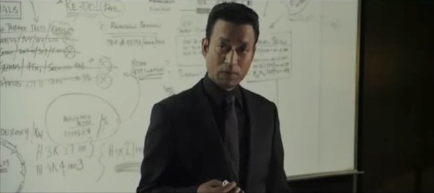 In _The Amazing Spider-Man_, what's the name of Dr. Connors' superior who forces him to start human trials with the lizard research?