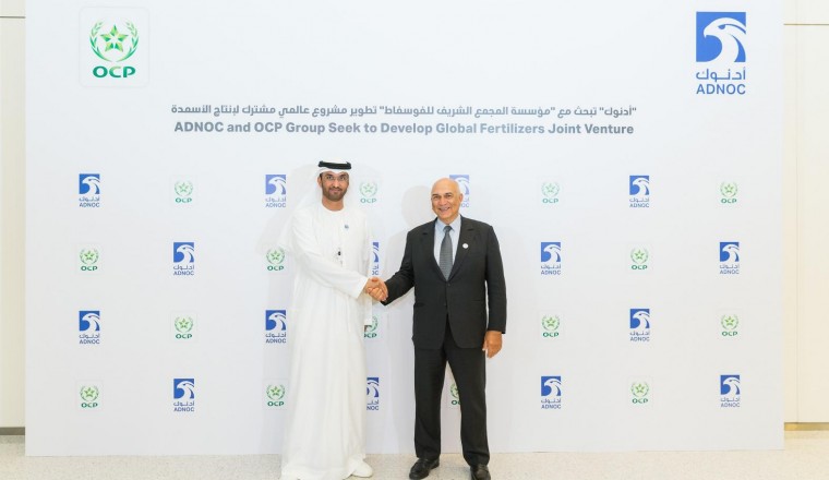 ADNOC and OCP Broaden Their Partnership and Intend to Develop a Global World-Class Fertilizers Joint Venture