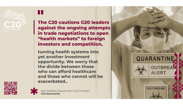 Urgent Statement by the Civil 20 to the G20 Virtual Summit on COVID-19: New Realities Require New Priorities