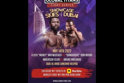 GLOBAL TITANS BRINGS THE WORLD’S FIRST NFT PAY-PER-VIEW SPORTS EVENT LIVE FROM THE HELIPAD OF BURJ AL ARAB, ON MAY 14th, 2022