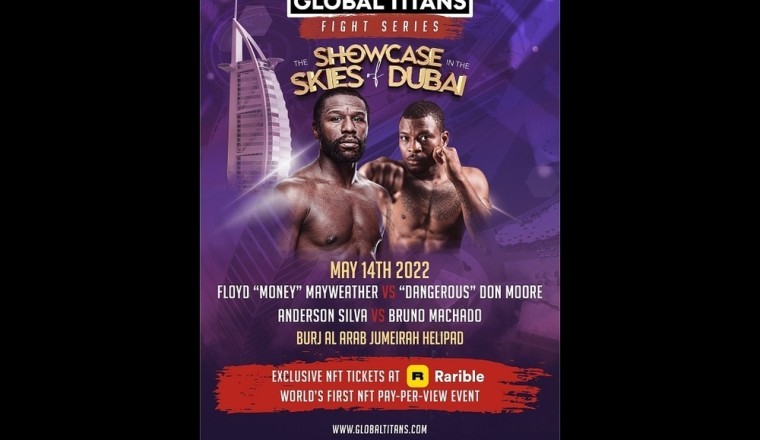 جلوبال تايتانز تستضيف أول فعالية من نوعها في العالم بنظام الدفع مقابل المشاهدة يعتمد الرموز غير القابلة للاستبدال، تُبثّ مباشرة من مهبط طائرات فندق برج العرب في 14 مايو