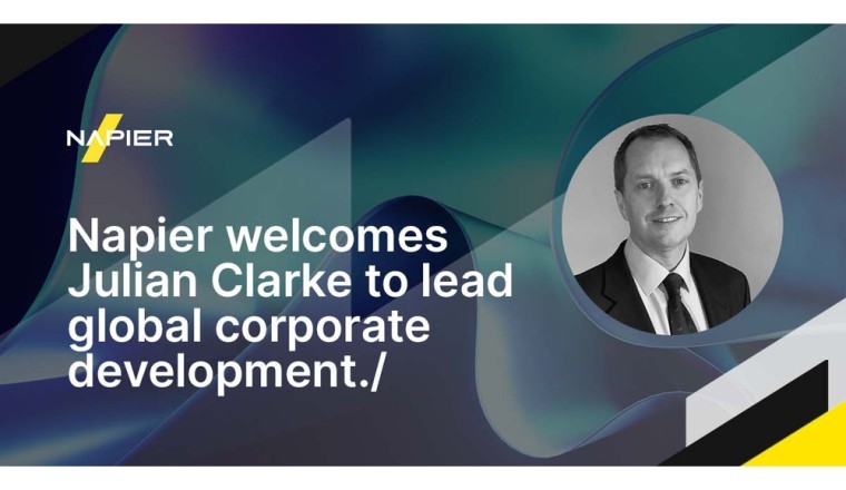 Napier Welcomes Industry Leader Julian Clarke to Lead Its Global Corporate Development