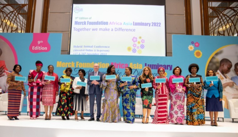 Dr. Rasha Kelej Welcomed 13 African First Ladies to 9th Merck Foundation “Africa Asia Luminary” 2022 in Dubai