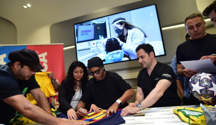 Cosmedica Founder Dr Levent Acar chosen by Ronaldinho for Expert Hair Care