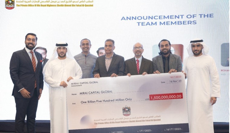 MIRAI JMAC &amp; Royal Family Office of UAE Announce Formation of MIRAI Capital Global With Its First Tranche of USD 1.5 Billion Investment Fund for ASIA-USA-UAE Corridor