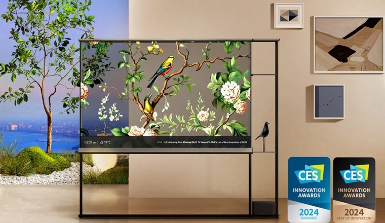 أول تلفزيون OLED لاسلكي وشفاف في العالم يمنح مفهوماً جديداً لتجربة الشاشات المتطورة