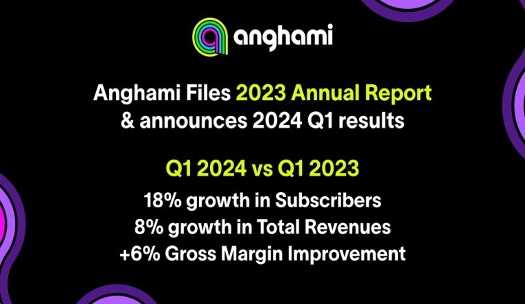 أنغامي تُصدر تقريرها السنوي للعام المالي 2023 وتعلن عن نتائج الربع الأول من العام المالي 2024،  مسجلةً نمواً بنسبة 18% في عدد المشتركين وتحسناً كبيراً في هامش الربح الإجمالي