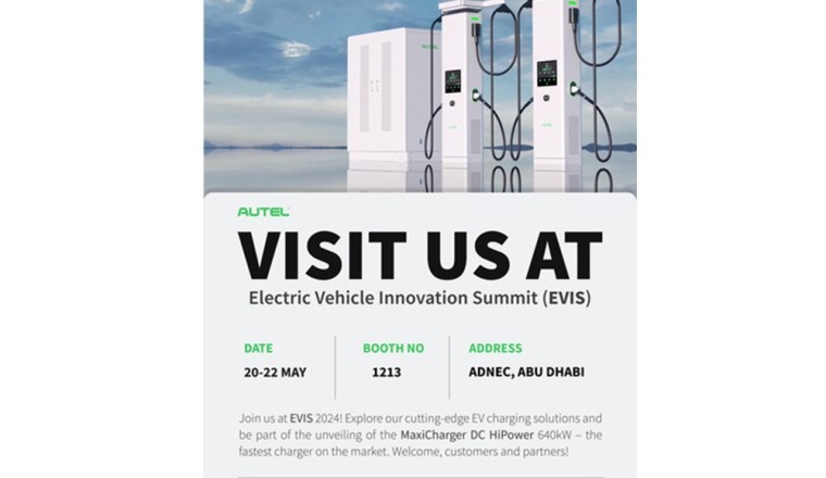 Autel Energy IMEA Set to Showcase at EVIS in UAE, Featuring MaxiCharger DC HiPower Debut