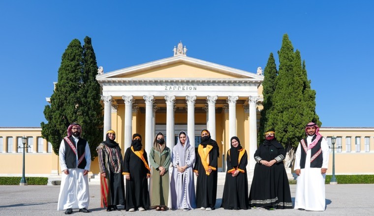 Wrth: The Royal Institute of Traditional Arts Captivates Greece with the Intricate 'Al-Qatt Al-Asiri’ Art