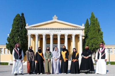 Wrth: The Royal Institute of Traditional Arts Captivates Greece with the Intricate 'Al-Qatt Al-Asiri’ Art