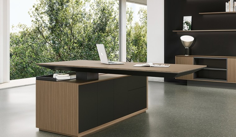 Gravita Contemporary Executive Desk by Urban 411: Power, Precision, Presence