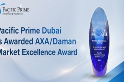 Pacific Prime Dubai Was Awarded AXA/Daman Market Excellence Award